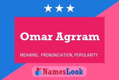 Affiche de nom Omar Agrram