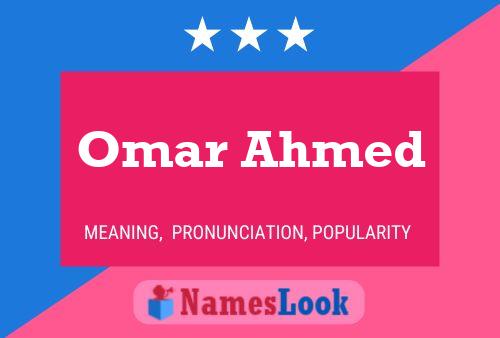 Affiche de nom Omar Ahmed