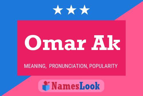 Affiche de nom Omar Ak