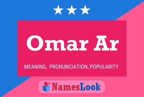 Affiche de nom Omar Ar