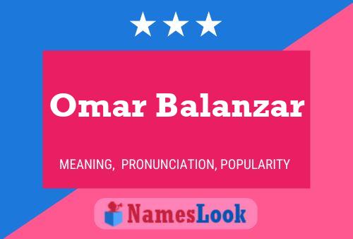 Affiche de nom Omar Balanzar