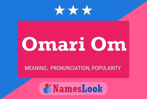 Affiche de nom Omari Om