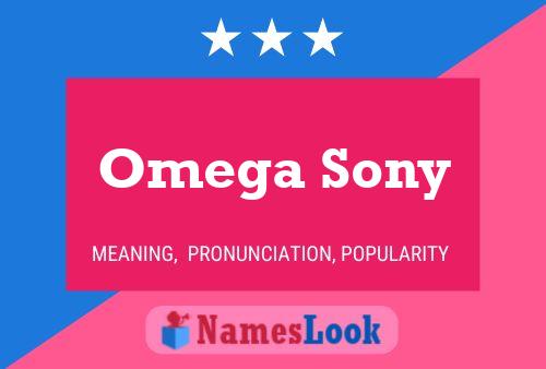 Affiche de nom Omega Sony