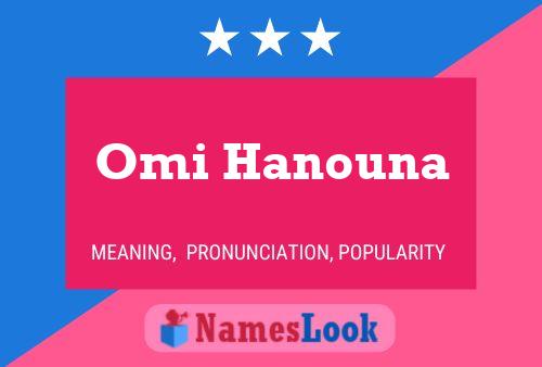 Affiche de nom Omi Hanouna