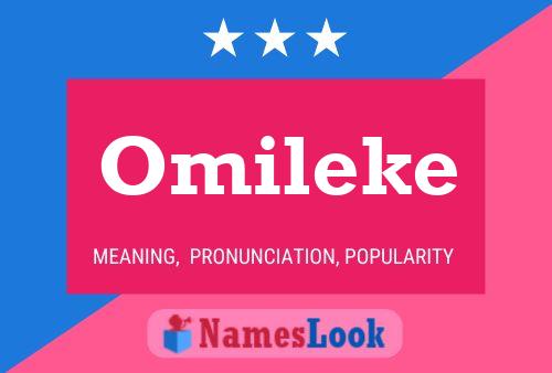 Affiche de nom Omileke