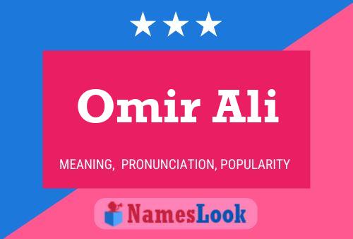 Affiche de nom Omir Ali