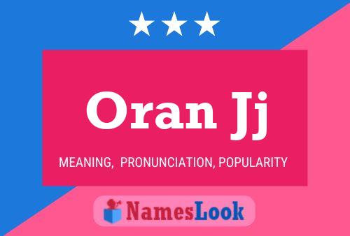 Affiche de nom Oran Jj