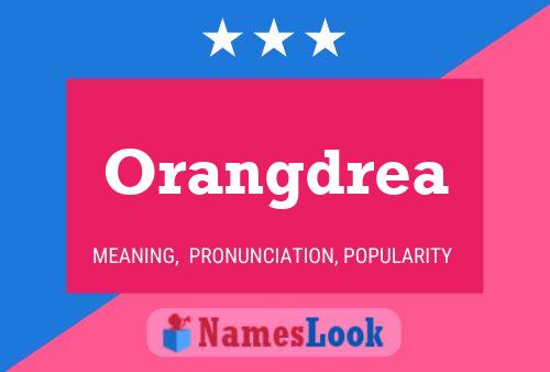 Affiche de nom Orangdrea