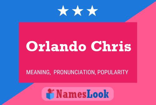 Affiche de nom Orlando Chris