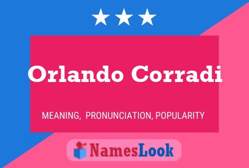 Affiche de nom Orlando Corradi