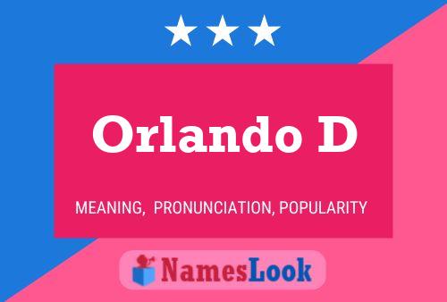 Affiche de nom Orlando D