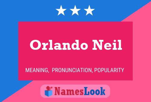 Affiche de nom Orlando Neil