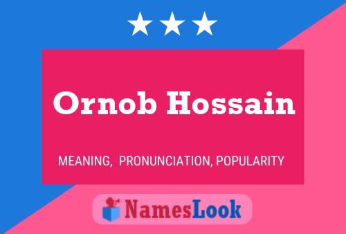 Affiche de nom Ornob Hossain