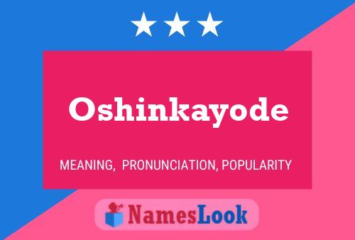 Affiche de nom Oshinkayode