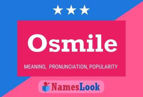 Affiche de nom Osmile