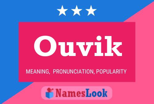 Affiche de nom Ouvik