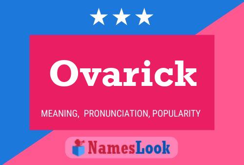 Affiche de nom Ovarick