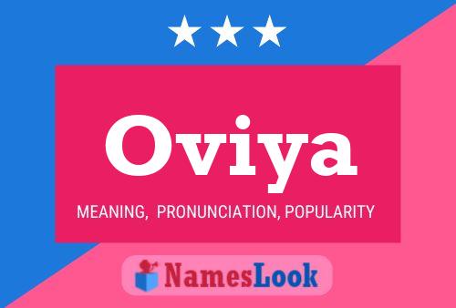 Affiche de nom Oviya