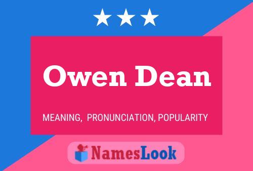 Affiche de nom Owen Dean