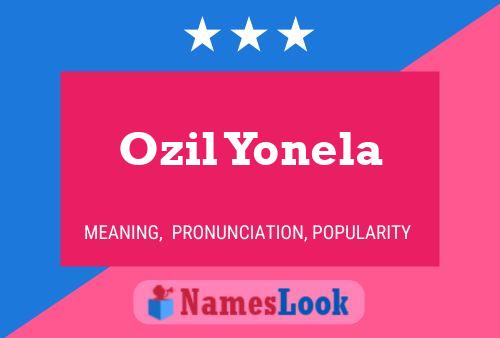 Affiche de nom Ozil Yonela