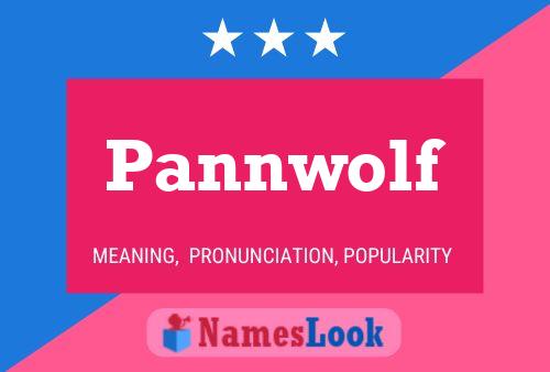 Affiche de nom Pannwolf