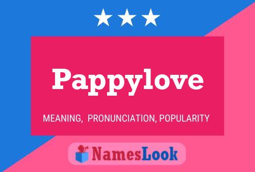 Affiche de nom Pappylove