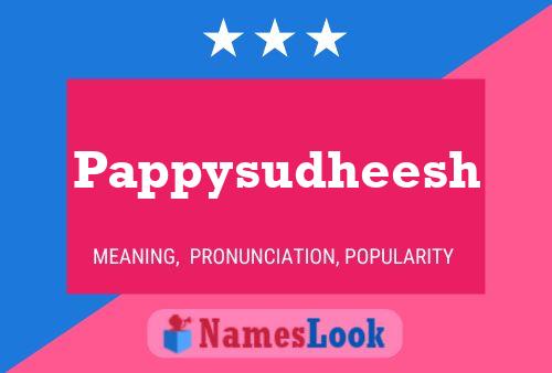 Affiche de nom Pappysudheesh