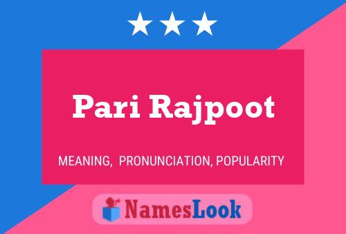 Affiche de nom Pari Rajpoot