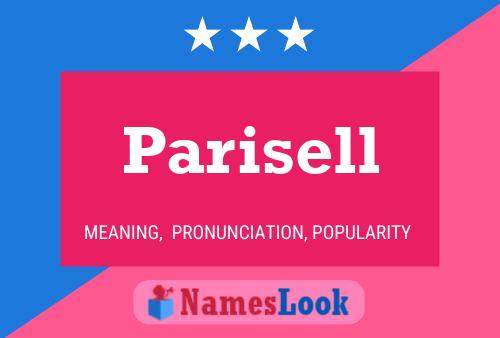 Affiche de nom Parisell