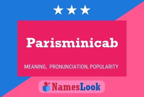 Affiche de nom Parisminicab