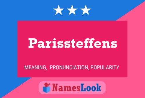 Affiche de nom Parissteffens