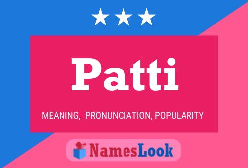 Affiche de nom Patti