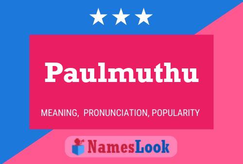 Affiche de nom Paulmuthu