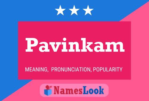 Affiche de nom Pavinkam