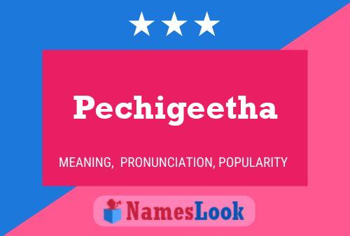 Affiche de nom Pechigeetha