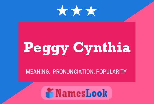 Affiche de nom Peggy Cynthia