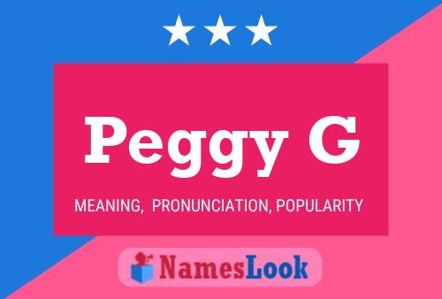 Affiche de nom Peggy G