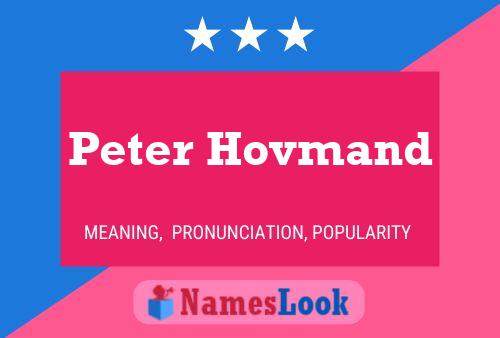 Affiche de nom Peter Hovmand