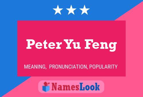 Affiche de nom Peter Yu Feng