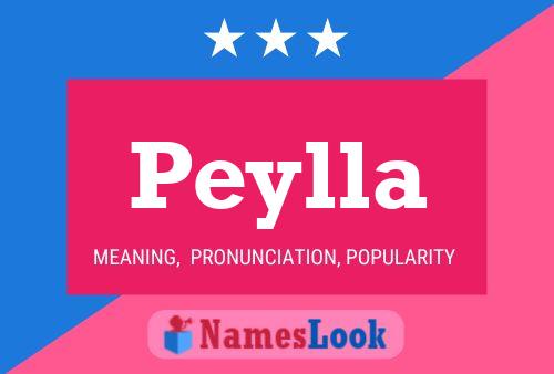 Affiche de nom Peylla