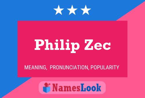 Affiche de nom Philip Zec