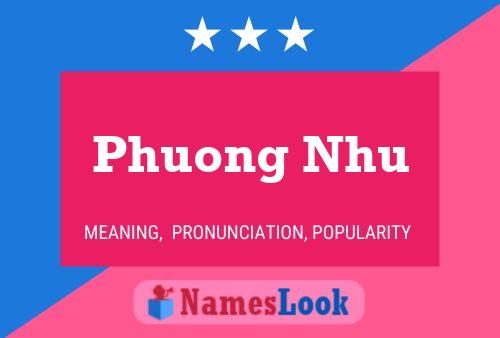 Affiche de nom Phuong Nhu