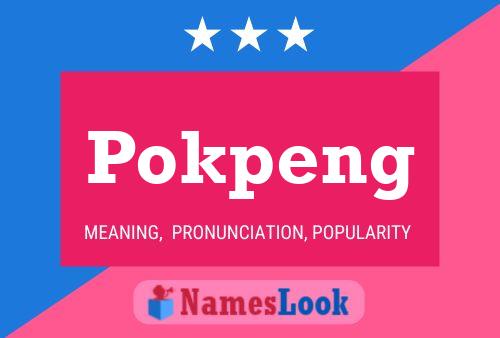 Affiche de nom Pokpeng