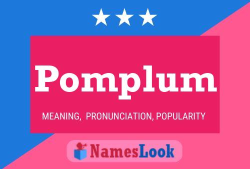 Affiche de nom Pomplum