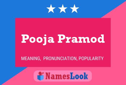 Affiche de nom Pooja Pramod