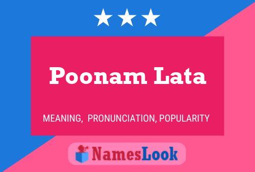 Affiche de nom Poonam Lata