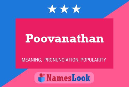 Affiche de nom Poovanathan