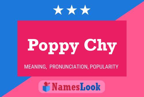 Affiche de nom Poppy Chy