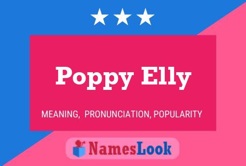 Affiche de nom Poppy Elly