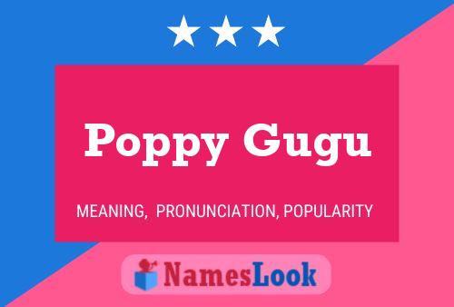 Affiche de nom Poppy Gugu